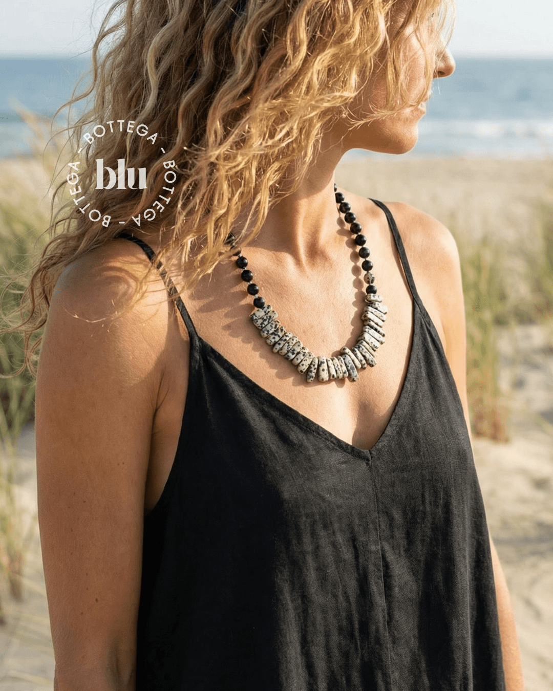 kailani-bottegablu-collar-nero-jaspe-dalmata-obsidiana-negra